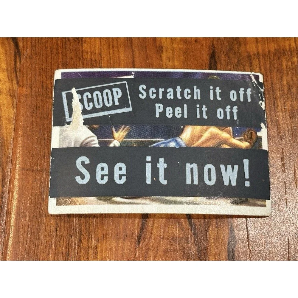 Lot of (3) 1954 Topps Scoop #33, 36, 40 MacArthur Land Rush Joe Louis w/ Coating